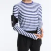 Camiseta técnica de manga larga a rayas Camiseta técnica de manga larga a rayas