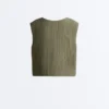 Chaleco de nailon acolchado fino