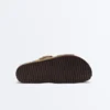 Chanclas de piel serraje con hebilla Chanclas de piel serraje con hebilla