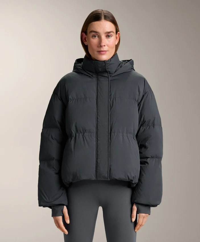 Chaqueta acolchada corta 100 % plumón Chaqueta acolchada corta 100 % plumón