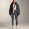 Chaqueta acolchada corta 100 % plumón Chaqueta acolchada corta 100 % plumón