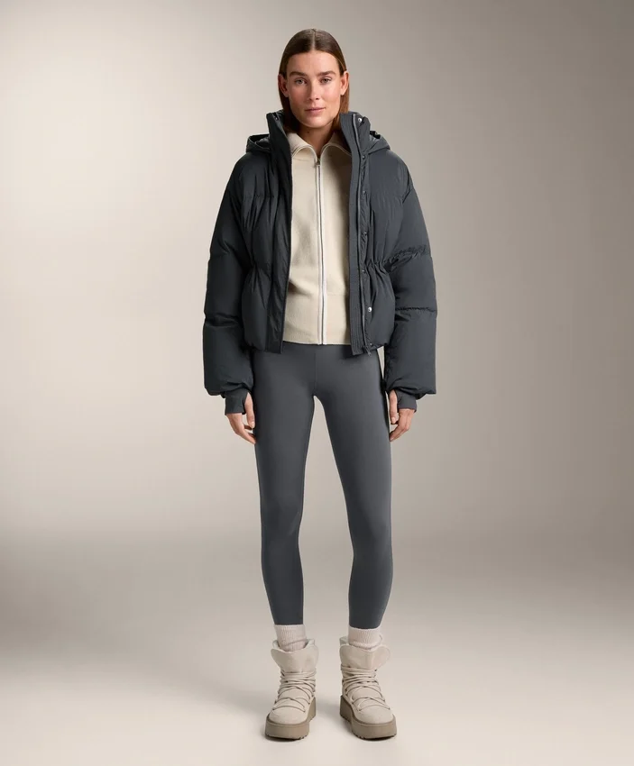Chaqueta acolchada corta 100 % plumón Chaqueta acolchada corta 100 % plumón