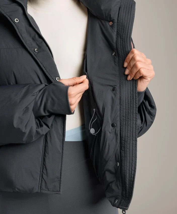 Chaqueta acolchada corta 100 % plumón Chaqueta acolchada corta 100 % plumón