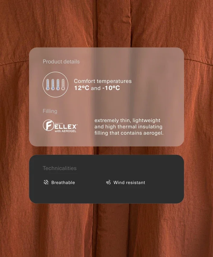 Chaqueta acolchada corta Fellex® Aerogel Chaqueta acolchada corta Fellex® Aerogel