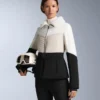 Chaqueta acolchada de esquí Primaloft® con bloques de color y corte superajustado, resistente al agua Chaqueta acolchada de esquí Primaloft® con bloques de color y corte superajustado, resistente al agua