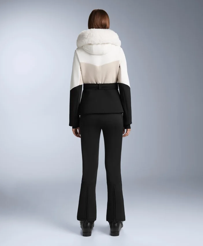 Chaqueta acolchada de esquí Primaloft® con bloques de color y corte superajustado, resistente al agua Chaqueta acolchada de esquí Primaloft® con bloques de color y corte superajustado, resistente al agua