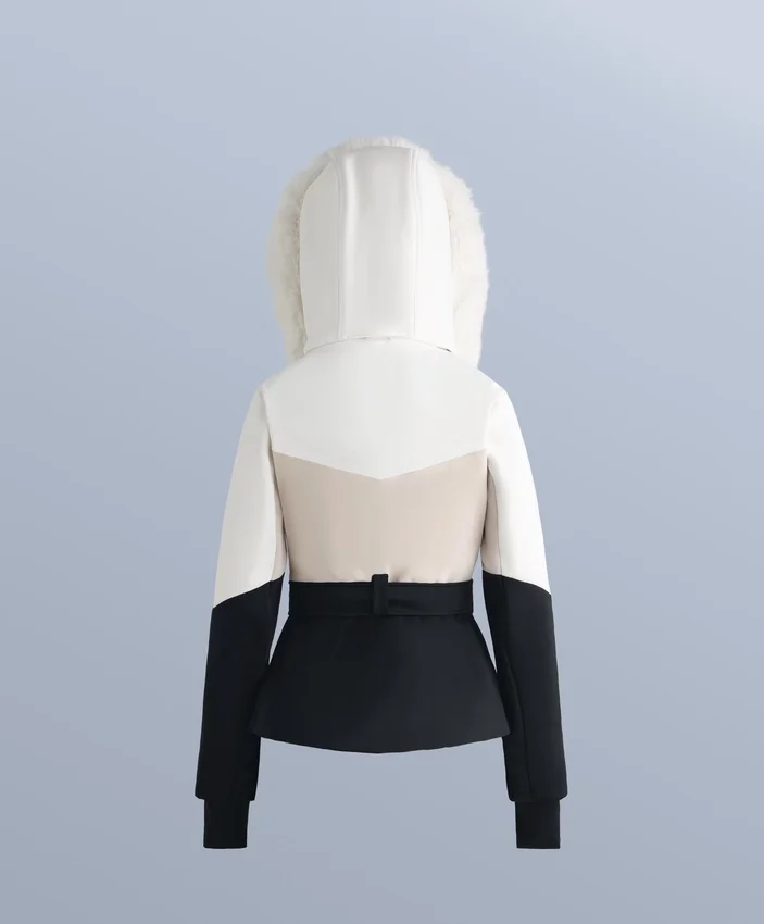 Chaqueta acolchada de esquí Primaloft® con bloques de color y corte superajustado, resistente al agua Chaqueta acolchada de esquí Primaloft® con bloques de color y corte superajustado, resistente al agua