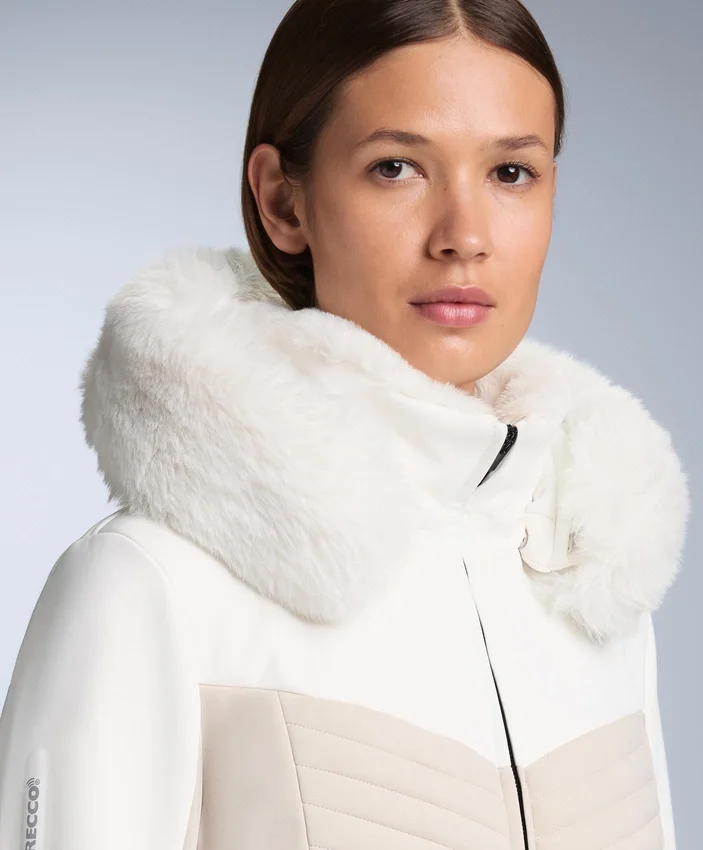 Chaqueta acolchada de esquí Primaloft® con bloques de color y corte superajustado, resistente al agua Chaqueta acolchada de esquí Primaloft® con bloques de color y corte superajustado, resistente al agua
