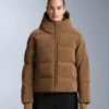 Chaqueta acolchada de satén 80 % plumón y 20 % plumas Minardi Piume Ski, resistente al agua Chaqueta acolchada de satén 80 % plumón y 20 % plumas Minardi Piume Ski, resistente al agua