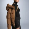 Chaqueta acolchada de satén 80 % plumón y 20 % plumas Minardi Piume Ski, resistente al agua Chaqueta acolchada de satén 80 % plumón y 20 % plumas Minardi Piume Ski, resistente al agua