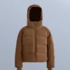 Chaqueta acolchada de satén 80 % plumón y 20 % plumas Minardi Piume Ski, resistente al agua Chaqueta acolchada de satén 80 % plumón y 20 % plumas Minardi Piume Ski, resistente al agua