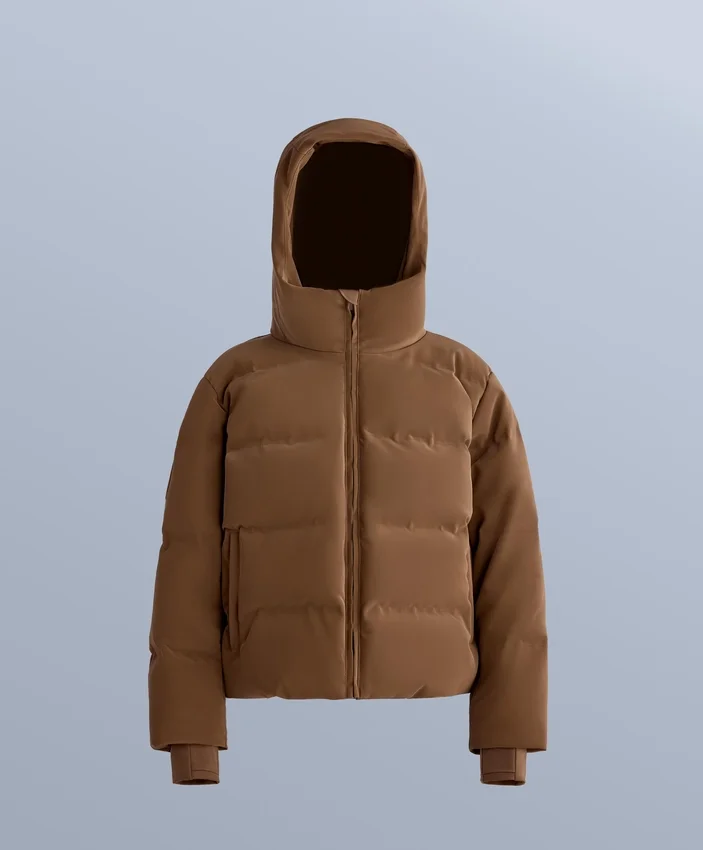 Chaqueta acolchada de satén 80 % plumón y 20 % plumas Minardi Piume Ski, resistente al agua Chaqueta acolchada de satén 80 % plumón y 20 % plumas Minardi Piume Ski, resistente al agua