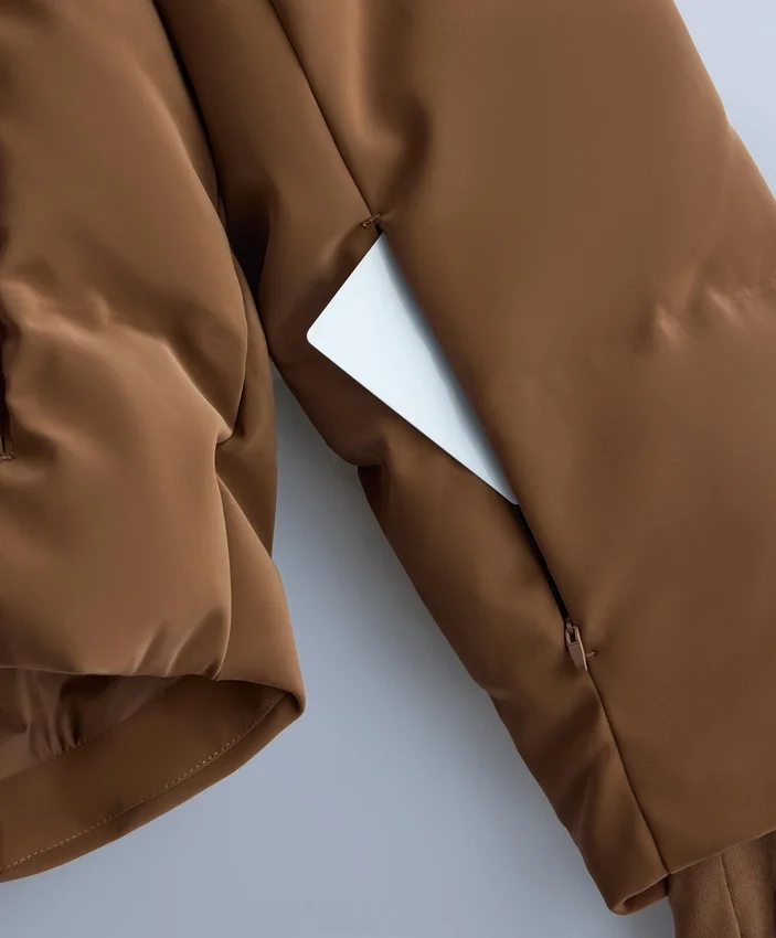 Chaqueta acolchada de satén 80 % plumón y 20 % plumas Minardi Piume Ski, resistente al agua Chaqueta acolchada de satén 80 % plumón y 20 % plumas Minardi Piume Ski, resistente al agua