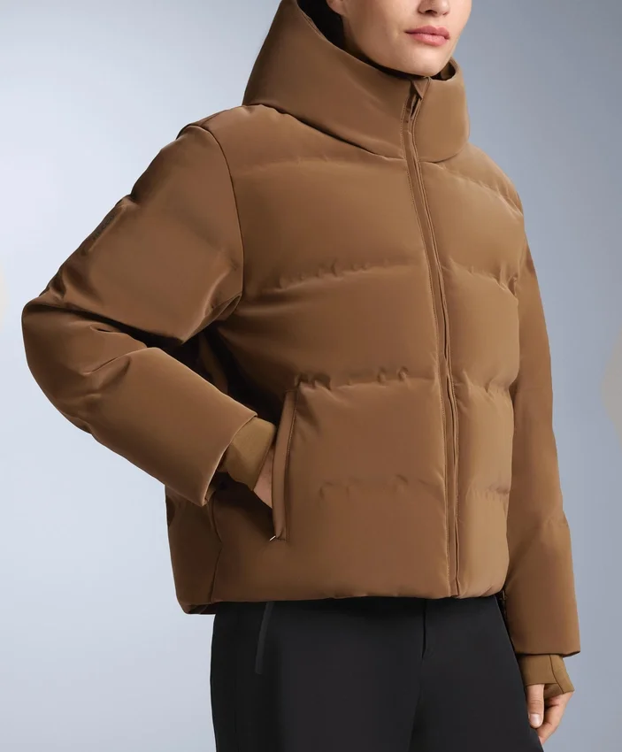 Chaqueta acolchada de satén 80 % plumón y 20 % plumas Minardi Piume Ski, resistente al agua Chaqueta acolchada de satén 80 % plumón y 20 % plumas Minardi Piume Ski, resistente al agua