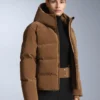Chaqueta acolchada de satén 80 % plumón y 20 % plumas Minardi Piume Ski, resistente al agua Chaqueta acolchada de satén 80 % plumón y 20 % plumas Minardi Piume Ski, resistente al agua