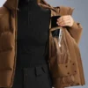 Chaqueta acolchada de satén 80 % plumón y 20 % plumas Minardi Piume Ski, resistente al agua Chaqueta acolchada de satén 80 % plumón y 20 % plumas Minardi Piume Ski, resistente al agua