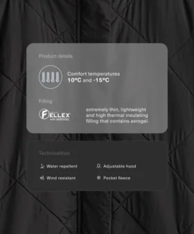 Chaqueta acolchada repelente al agua Fellex® Aerogel