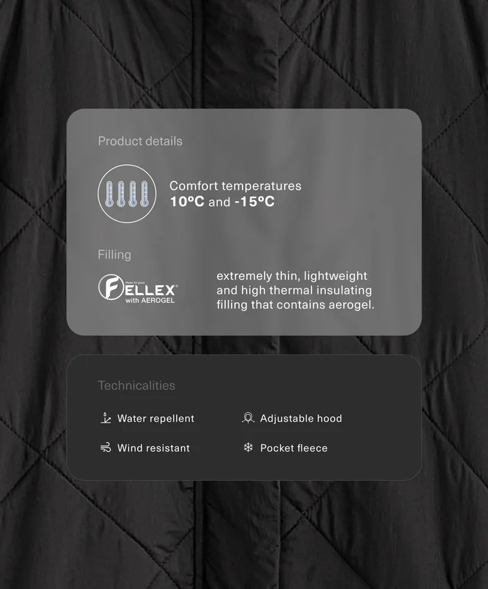 Chaqueta acolchada repelente al agua Fellex® Aerogel Chaqueta acolchada repelente al agua Fellex® Aerogel