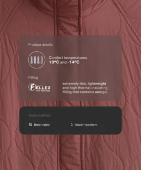 Chaqueta acolchada repelente al agua Fellex® Aerogel
