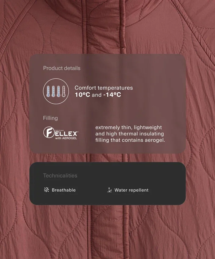 Chaqueta acolchada repelente al agua Fellex® Aerogel Chaqueta acolchada repelente al agua Fellex® Aerogel