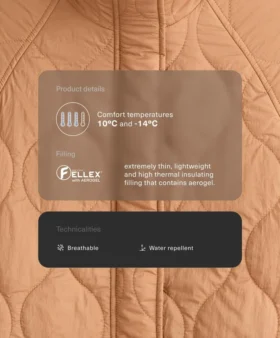 Chaqueta acolchada repelente al agua Fellex® Aerogel