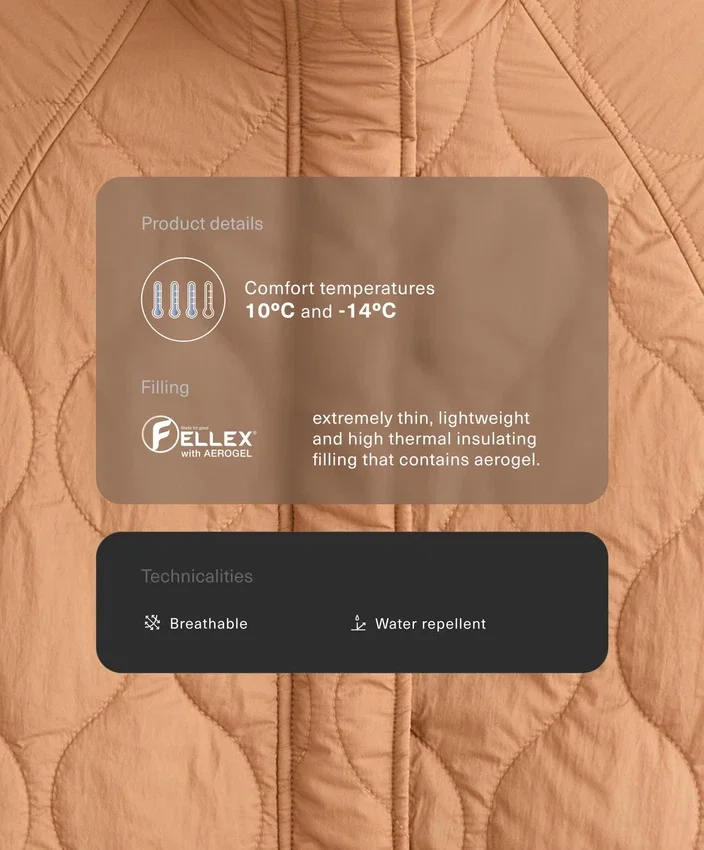 Chaqueta acolchada repelente al agua Fellex® Aerogel Chaqueta acolchada repelente al agua Fellex® Aerogel