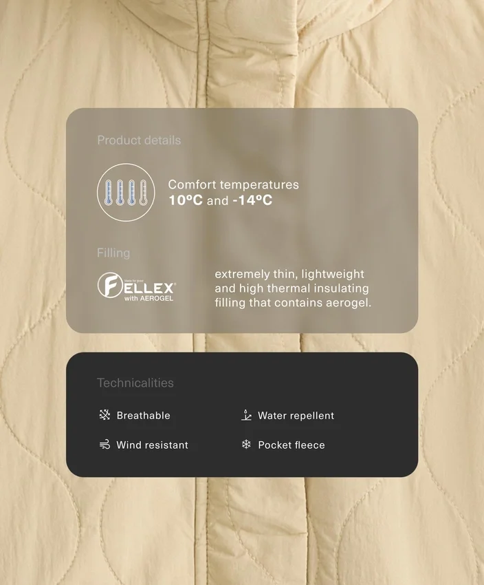 Chaqueta acolchada repelente al agua Fellex® Aerogel Chaqueta acolchada repelente al agua Fellex® Aerogel