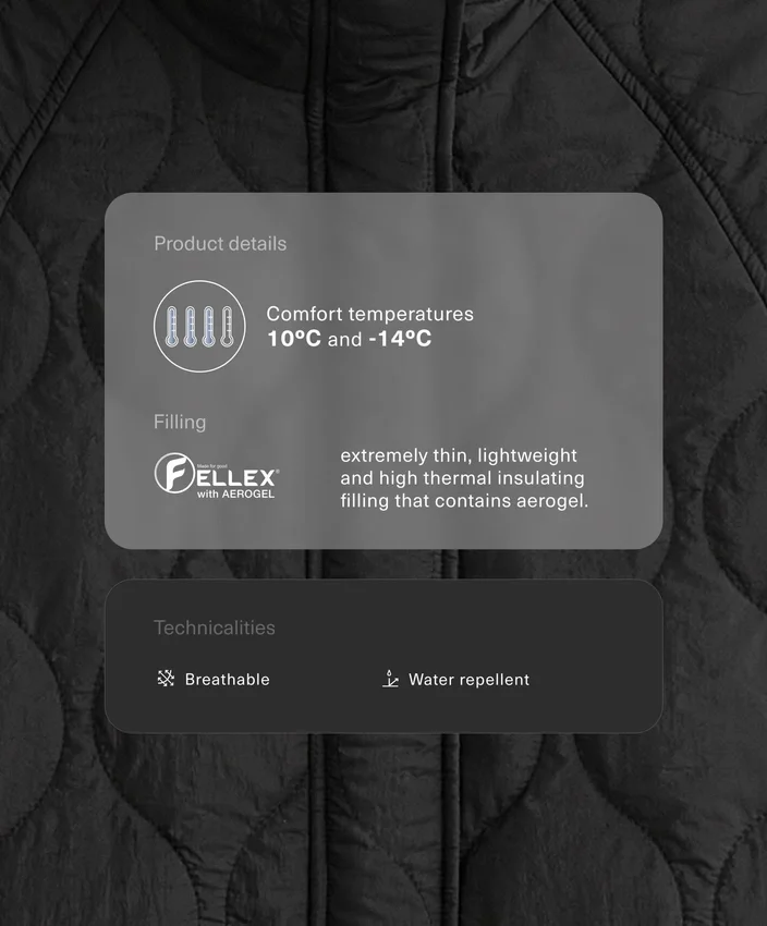 Chaqueta acolchada repelente al agua Fellex® Aerogel Chaqueta acolchada repelente al agua Fellex® Aerogel