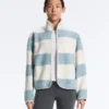 Chaqueta bomber de imitación de piel de oveja a rayas