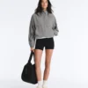 Chaqueta bomber de mezcla de lyocell con estampado de cuadros vichy Chaqueta bomber de mezcla de lyocell con estampado de cuadros vichy
