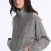 Chaqueta bomber de mezcla de lyocell con estampado de cuadros vichy Chaqueta bomber de mezcla de lyocell con estampado de cuadros vichy