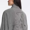 Chaqueta bomber de mezcla de lyocell con estampado de cuadros vichy Chaqueta bomber de mezcla de lyocell con estampado de cuadros vichy