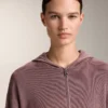 Chaqueta con capucha de punto elástico Chaqueta con capucha de punto elástico