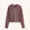 Chaqueta con capucha de punto elástico Chaqueta con capucha de punto elástico