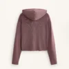 Chaqueta con capucha de punto elástico Chaqueta con capucha de punto elástico