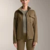 Chaqueta con efecto neopreno y cinturón Chaqueta con efecto neopreno y cinturón