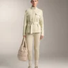 Chaqueta con efecto neopreno y cinturón Chaqueta con efecto neopreno y cinturón
