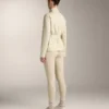 Chaqueta con efecto neopreno y cinturón Chaqueta con efecto neopreno y cinturón