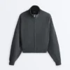 Chaqueta con rayas asimétricas y modal Chaqueta con rayas asimétricas y modal