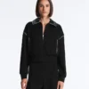 Chaqueta con ribetes efecto neopreno Chaqueta con ribetes efecto neopreno
