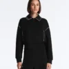 Chaqueta con ribetes efecto neopreno Chaqueta con ribetes efecto neopreno