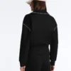 Chaqueta con ribetes efecto neopreno Chaqueta con ribetes efecto neopreno