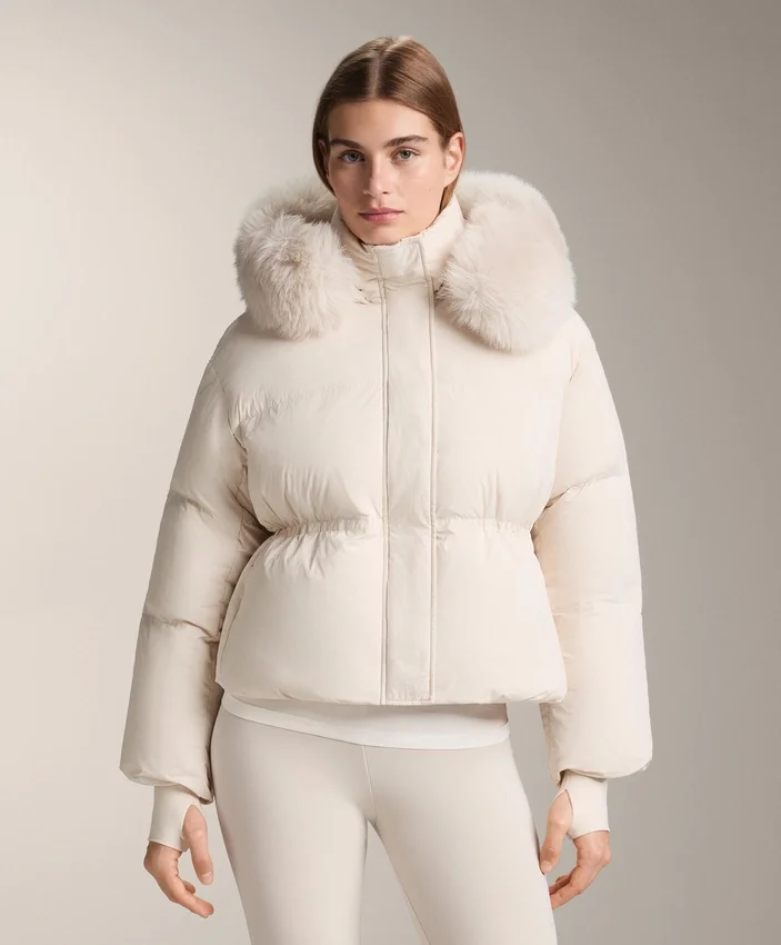 Chaqueta corta acolchada 100 % plumón Chaqueta corta acolchada 100 % plumón