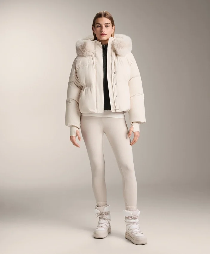 Chaqueta corta acolchada 100 % plumón Chaqueta corta acolchada 100 % plumón