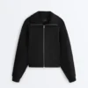 Chaqueta de corte recto con modal Soft Touch Chaqueta de corte recto con modal Soft Touch