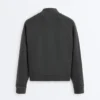 Chaqueta de cuello alto de forro polar de mezcla de algodón Chaqueta de cuello alto de forro polar de mezcla de algodón