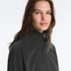 Chaqueta de cuello alto de forro polar de mezcla de algodón Chaqueta de cuello alto de forro polar de mezcla de algodón