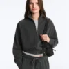 Chaqueta de cuello alto de forro polar de mezcla de algodón Chaqueta de cuello alto de forro polar de mezcla de algodón