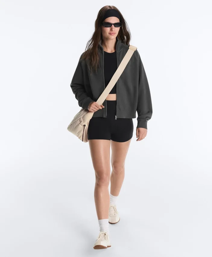 Chaqueta de cuello alto de forro polar de mezcla de algodón Chaqueta de cuello alto de forro polar de mezcla de algodón