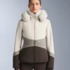 Chaqueta de esquí Primaloft® ajustada y resistente al agua con bloques de color